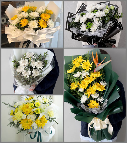 江苏泰州泰兴市虹桥镇季桥村白事花束代送